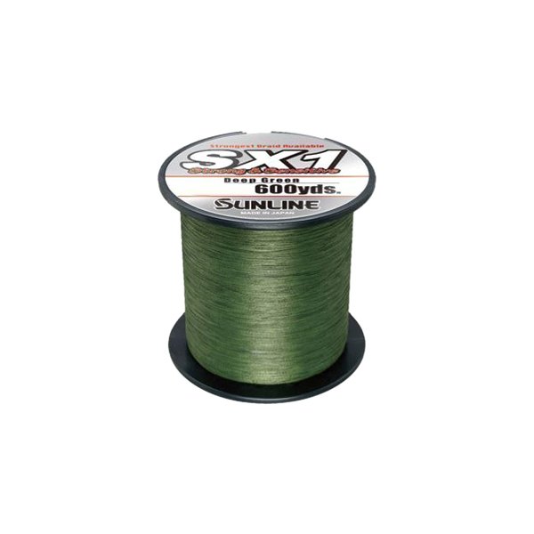 Sunline® 63041728 - SX1 125 yd 30 lb Dark Green Braided Fishing Line
