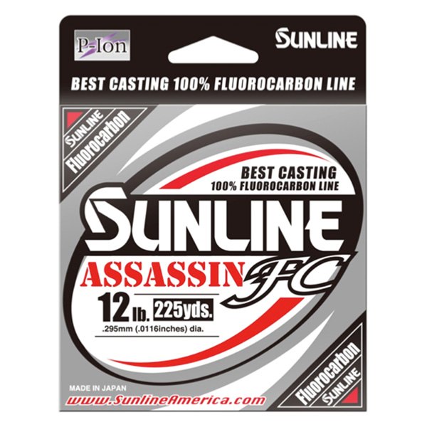 Sunline® - Assassin 225 yd 12 lb Clear Fluorocarbon Line