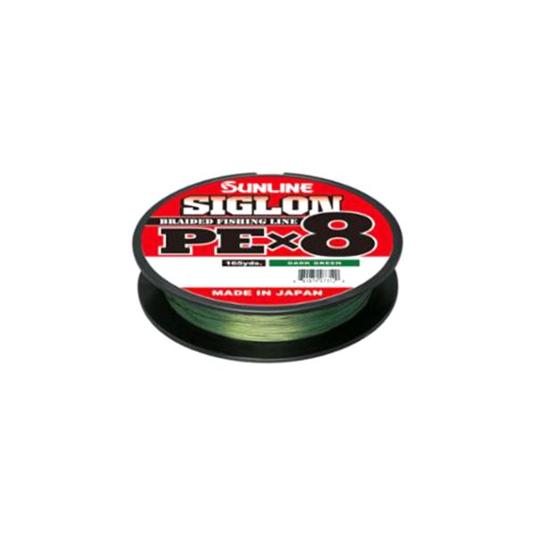 Sunline® - Siglon 165 yd 20 lb Dark Green X8 Braided Fishing Line