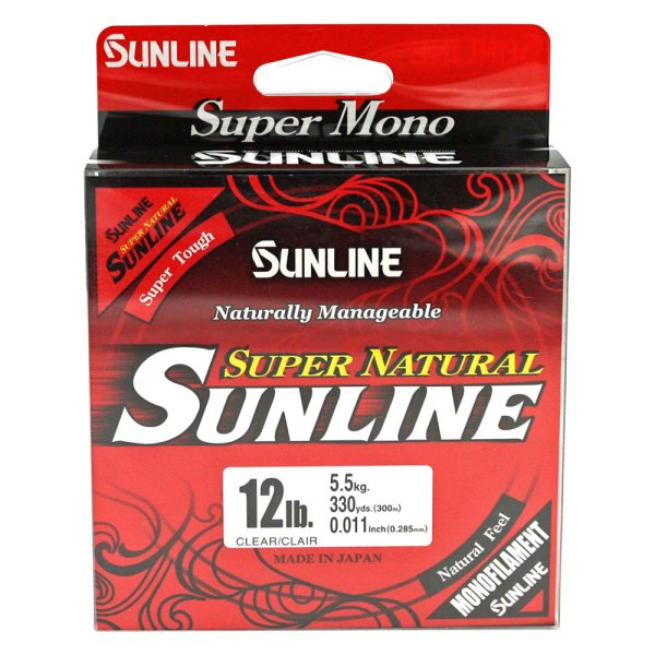 Sunline® - Super Natural 330 yd 12 lb Clear Monofilament Line