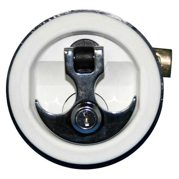 T-H Marine® - White/Chrome Locking Anchor Handle Lock