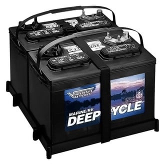 T-H Marine® - Dual Battery Tray with Strap for 27 Series Batteries