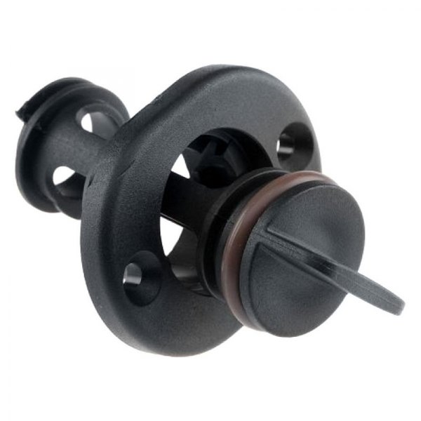 T-H Marine® - 1" D Plastic Black Flange & Drain Plug