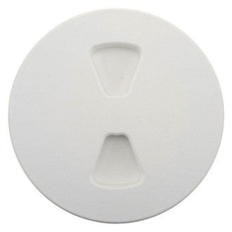 T-H Marine® - Sure-Seal™ 5-3/4" O.D. x 4" I.D. Polar White Screw-Out Deck Plate