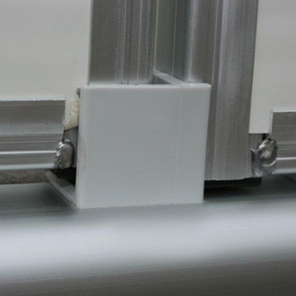 T-H Marine® - Right Hinge 1-1/4" Pontoon Door Stop with Ribs