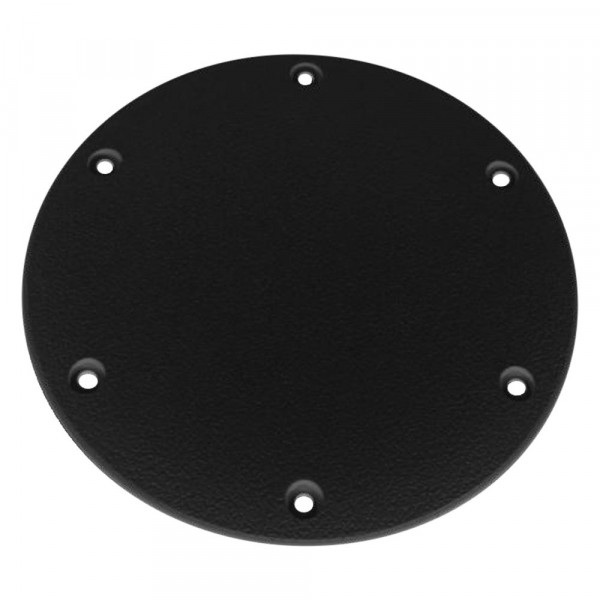 T.H. Marine Designer Series Screw-Down Deck Plate – 6-Inch White, Textured & Flanged For Secure Fit