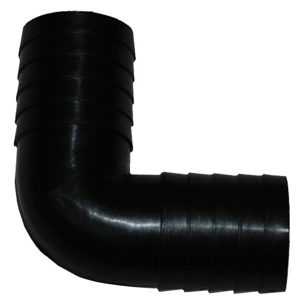 T-H Marine® - 1-1/8" Hose I.D. to 1-1/8" Hose I.D. 90° Plastic Black Elbow Hose/Hose Splicer
