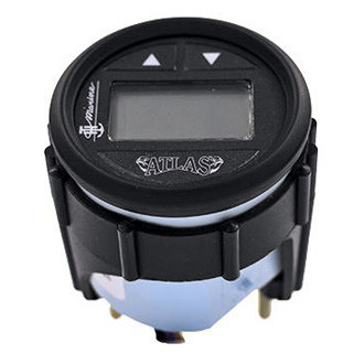 T-H Marine® - Atlas™ 2.06" Black Dial In-Dash Mount Jackplate Gauge Kit