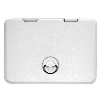 T-H Marine® HATL-1324-2-DP - Sure-Seal™ 20-7/8" L x 11" W Polar White Rectangular Locking Access Hatch