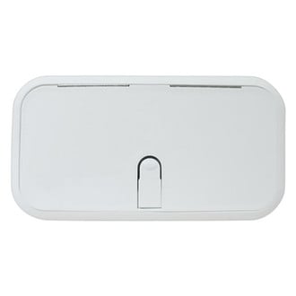 T-H Marine® HDS-0714-2-DP - Designer Series™ 11-7/8" L x 5-1/8" W Polar White Rectangular Non-Locking Hatch