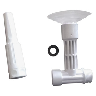 T-H Marine® - Plastic White Hose Holder with Suction Cup