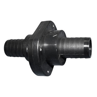 T-H Marine® - Thermo-Plastic Black Double Barb Inline Scupper Valve