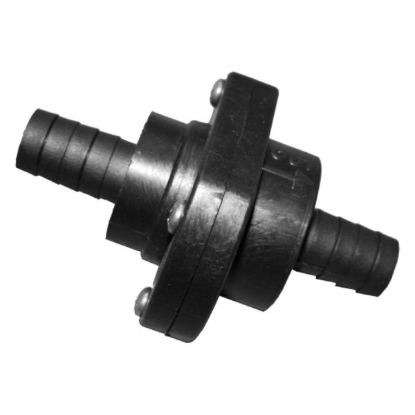 T-H Marine® - Thermo-Plastic Black Double Barb Inline Scupper Valve