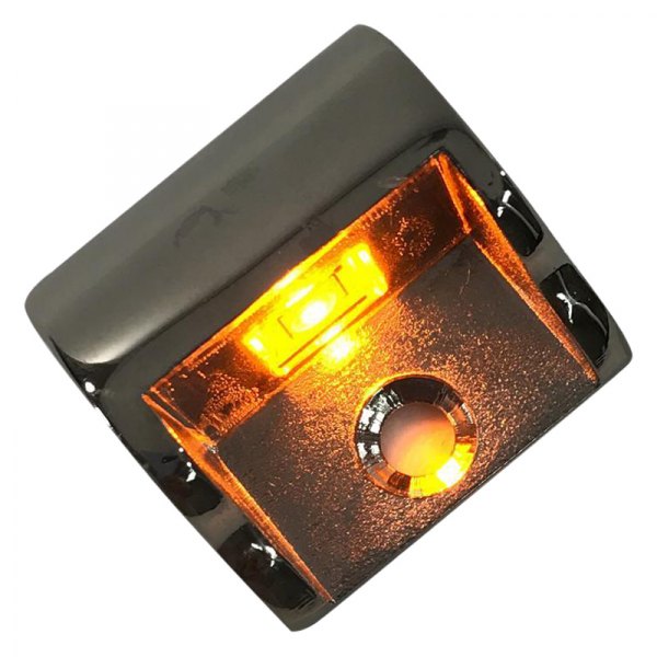 T-H Marine® - Indirect 1"L x 1"W 12V DC 50lm Amber Surface Mount LED Courtesy Light