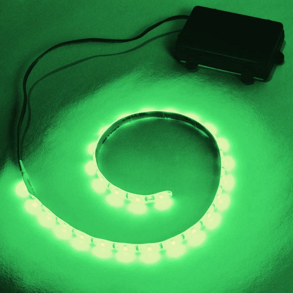T-H Marine® - 18"L 12V DC Green Surface Mount Battery Operated LED Strip Light