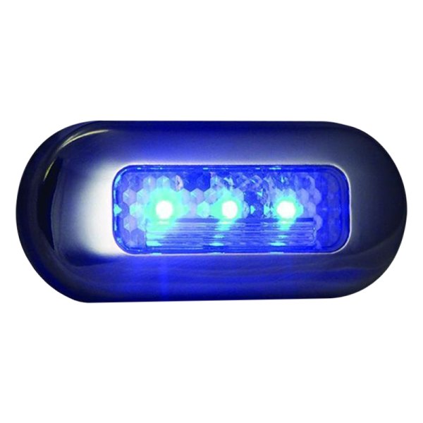 T-H Marine® - 3"L x 1.25"W 12V DC Blue Surface Mount LED Courtesy Light