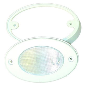 T-H Marine® - 3.25"L x 2.1"W 12V DC White Surface Mount LED Courtesy Light