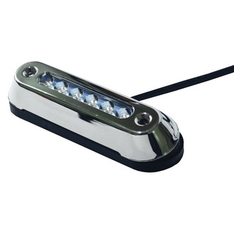 T-H Marine® - 5.7" x 1.7" White Surface Mount Oval Underwater LED Light