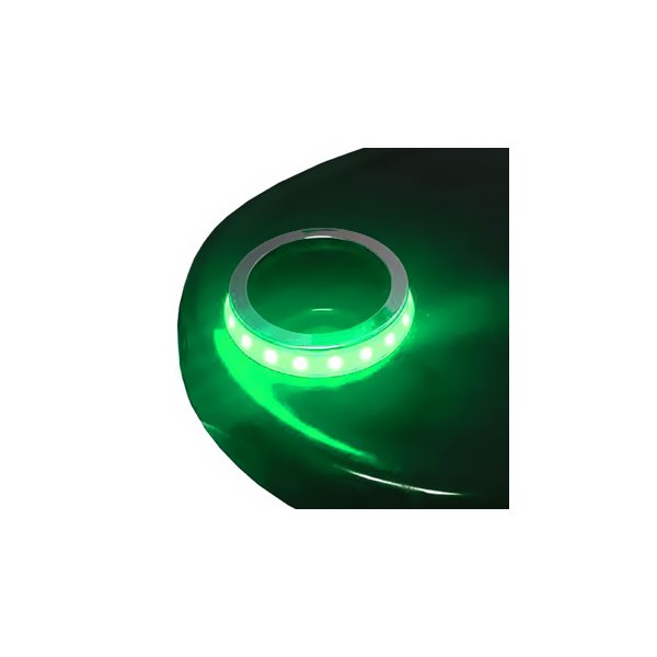 T-H Marine® - 3-1/2" D Cup Holder with Green LED Accent Ring