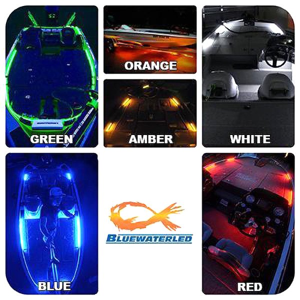 T-H Marine® - Blue Water LED™ 10"L 12V DC Orange Surface Mount LED Strip Light