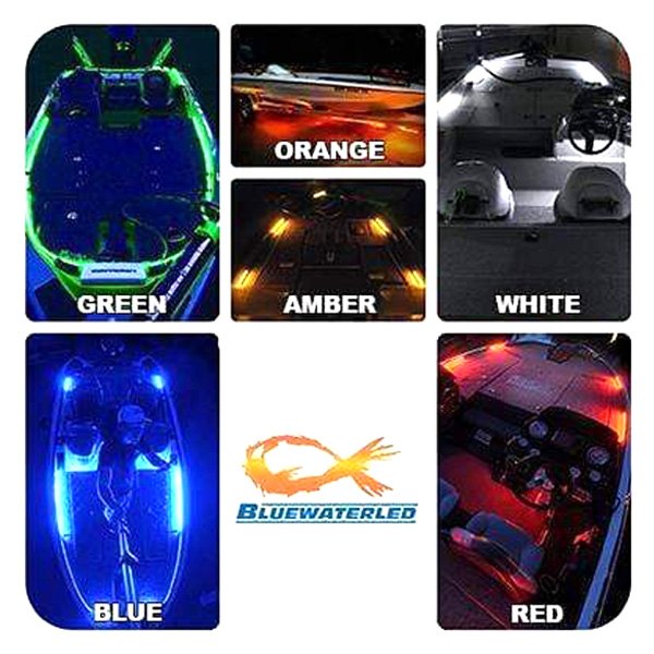 T-H Marine® - Blue Water LED™ 40"L 12V DC Amber Surface Mount LED Strip Light