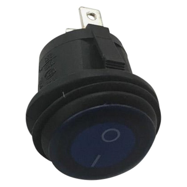 T-H Marine® - Blue Water LED™ Premium Mini 5 A On/Off Blue SPST LED Lighted Cyber Systems Rocker Switch