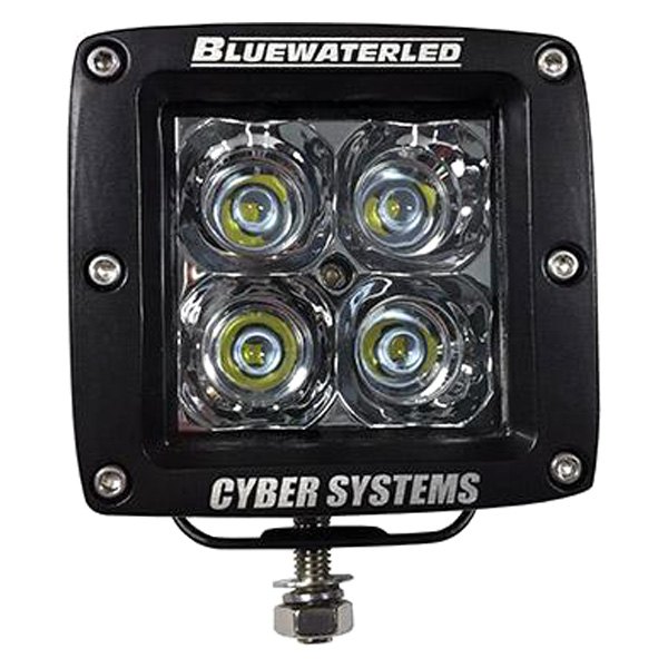 T-H Marine® - Blue Water LED™ Gen 2 CyberLite 1100 lm 9 - 32 V DC 3.5" L x 3.3" H x 1.6" D Black Housing White LED Spot Light