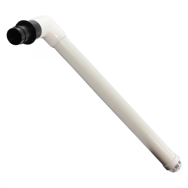T-H Marine® - 18" L x 1-1/2" D 90° Push In Live Well Overflow Drain Tube with Screen