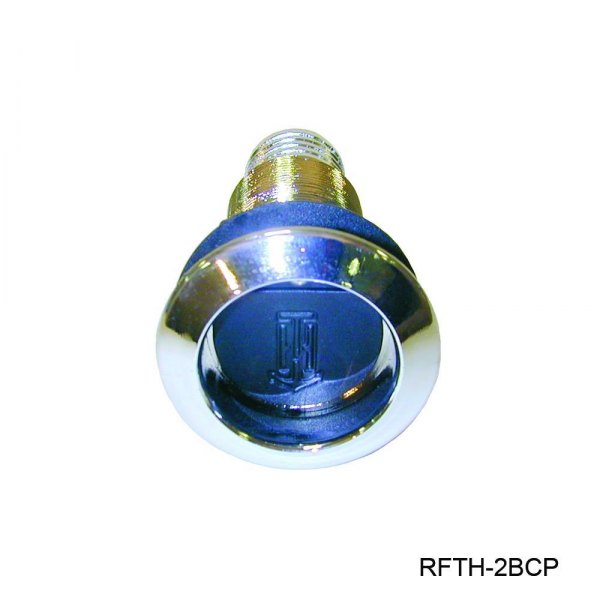 T-H Marine® - Brite Plate™ 2-11/64" Hole Straight Plastic Chrome Plated Thru-Hull Fitting for 1-1/2" D Hose