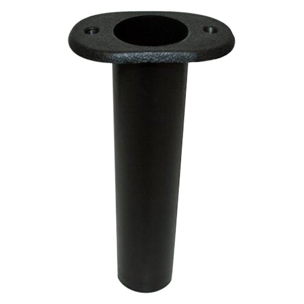 T-H Marine® - 90° 8-3/4" L 1-7/8" I.D. Black Plastic Flush Mount Flat Top Rod Holder