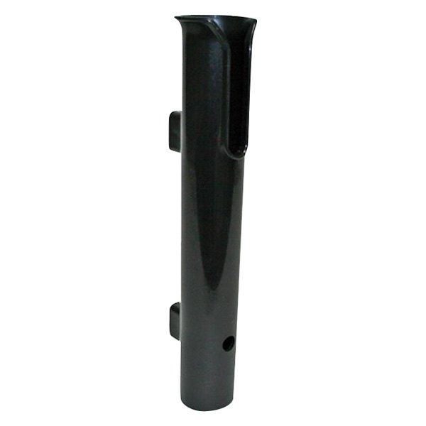 T-H Marine® - 90° 11-3/4" L 1-7/8" I.D. Black Plastic Side Mount Fixed Stand Rod Holder