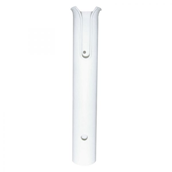 T-H Marine® - 90° 11-3/4" L 1-7/8" I.D. Fish White Plastic Side Mount Fixed Stand-Of Rod Holder