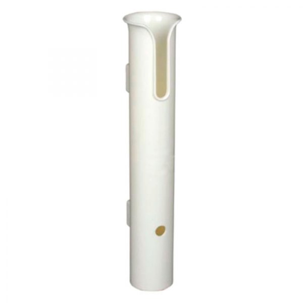 T-H Marine® RHSF-3W-DP - 90° 11-3/4 L 1-7/8 I.D. Off White Plastic Side  Mount Fixed Stand-Off Rod Holder 