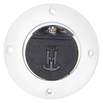 T-H Marine® SA-2B-DP - 1-1/2" D White/Black Flush Mount Scupper Valve