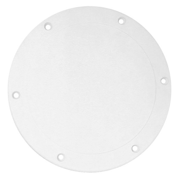 T-H Marine® - 8" O.D. x 6" I.D. Off-White Screw-Down Deck Plate