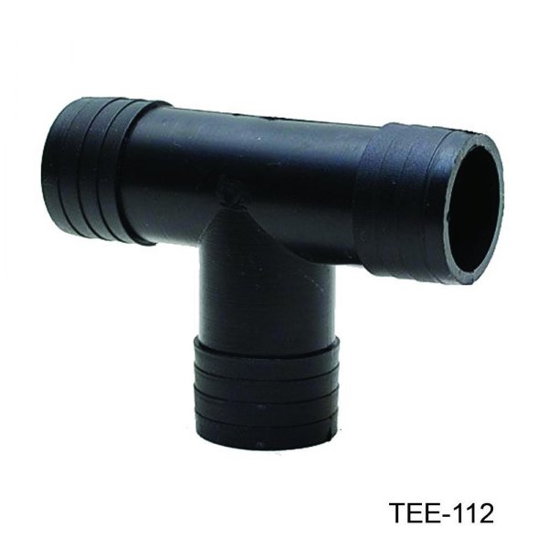 T-H Marine® - 1-1/2" Hose I.D. Plastic Black Tee Fitting