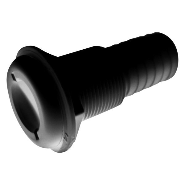 T-H Marine® - 1-3/8" Hole Plastic Black Thru-Hull Fitting for 1-1/8" D Hose, Packaged