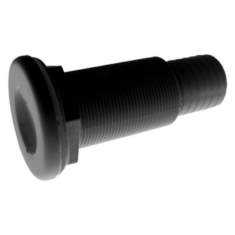 T-H Marine® - 2" Hole Plastic White Thru-Hull Fitting for 1-1/2" D Hose, Bulk