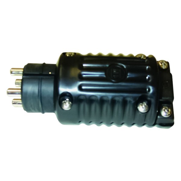 T-H Marine® - Type IV 12/24 V Black Trolling Motor Power Male Plug