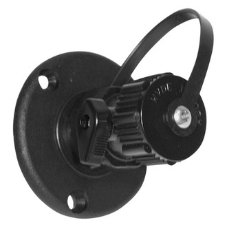 T-H Marine® - 1-1/4" Hole Straight Black Washdown Fitting with Shut-Off Valve