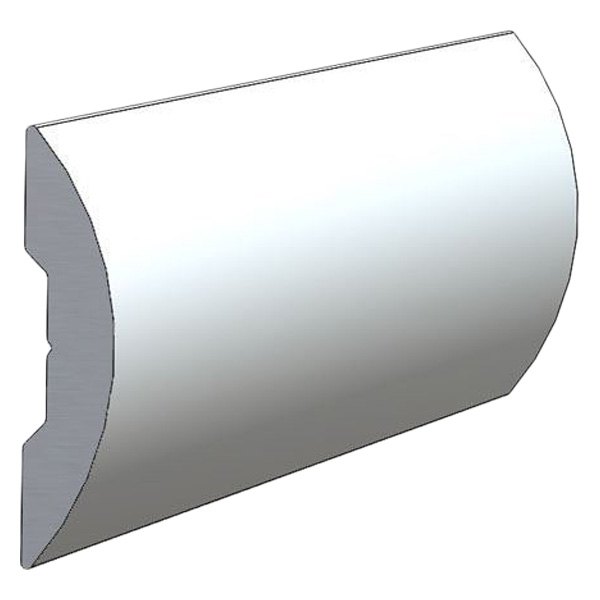 TACO® - 12' L x 3/4" H x 1/8" T Clear Anodized Aluminum Overlap Rub Rail