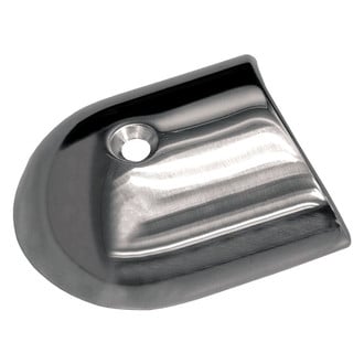 TACO® - 2-19/64" L x 1-7/8" H x 25/32" T Polished Stainless Steel Rub Rail End Cap