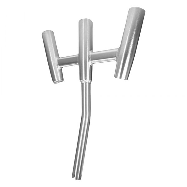 TACO® - 24-1/2" L 1-3/4" I.D. Brushed Aluminum 3-Rod Holder
