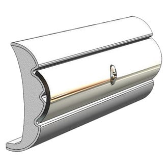 TACO® V21-9959WHC50D - 50' L x 1-5/8" H x 3/4" T Frosty White Vinyl Rigid Flex Core Rub Rail