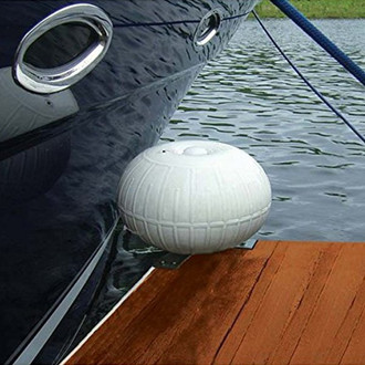 Taylor Made® - Dock Pro™ 12" D White Straight Mount Inflatable Dock Wheel