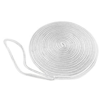 Taylor Made® 11332 - 1/2" D x 25' L White Polypropylene Double Braided Dock Line