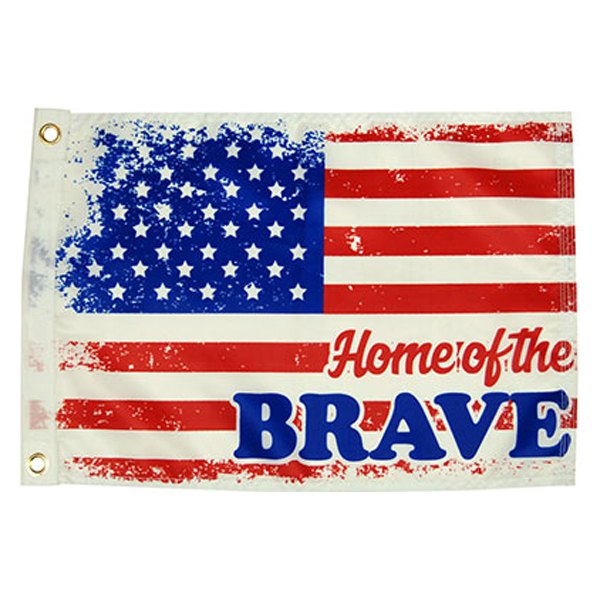 Taylor Made® - 12" x 18" Nylon "Home of the Brave" Military Flag