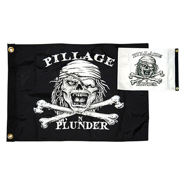 Taylor Made® - 12" x 18" Nylon "Pillage and Plunder" Pirate Flag