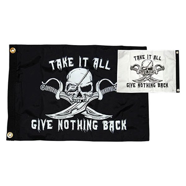 Taylor Made® - 12" x 18" Nylon "Take it All" Pirate Flag