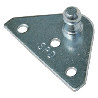 Taylor Made® - 10 mm Ball Zinc Plated Steel Flat Gas Spring Bracket